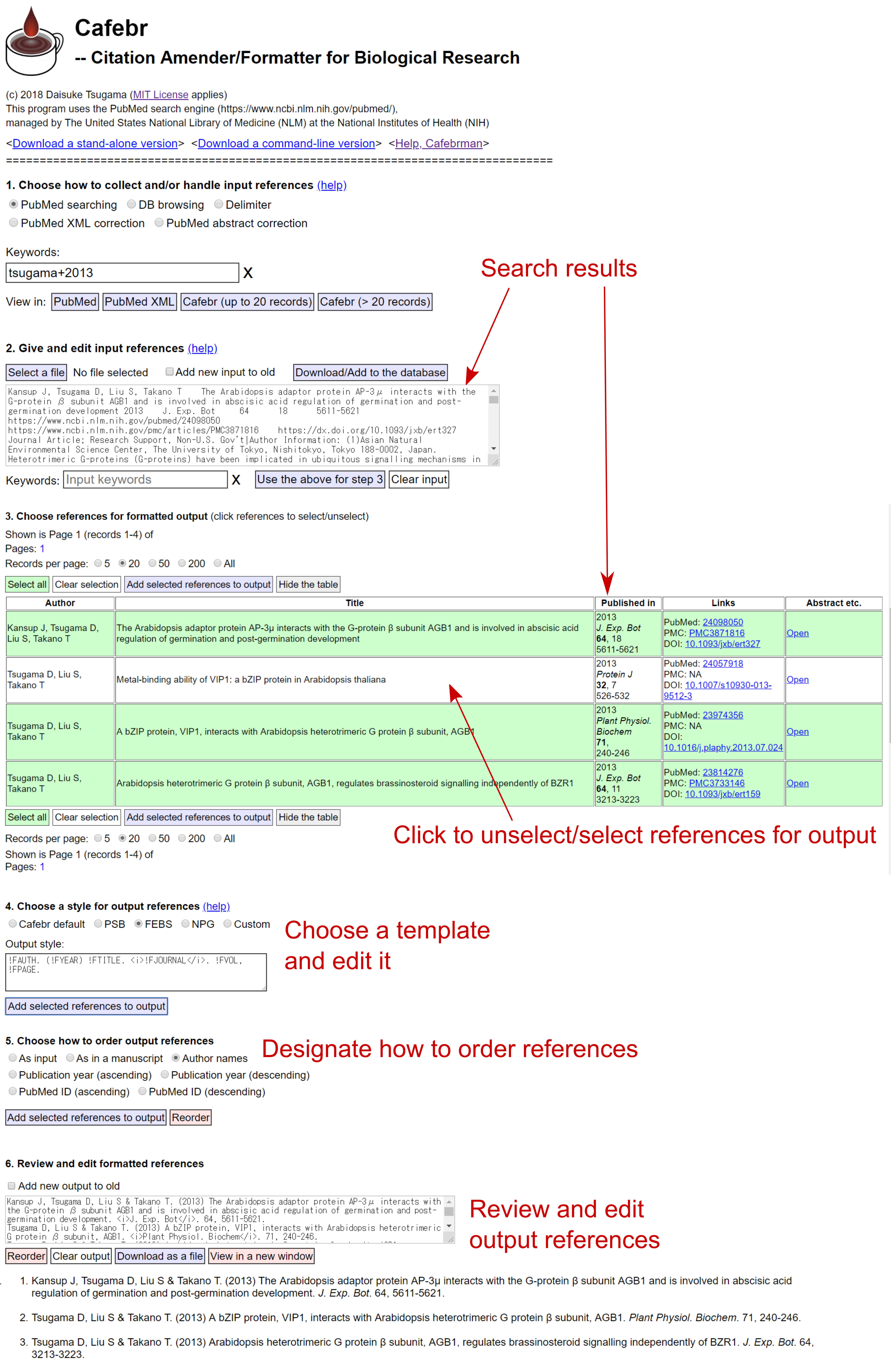 Cafebr Citation Amender Formatter For Biological Research